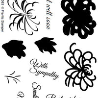 Frantic Stamper Clear Stamp - Set - 3-Step Chrysanthemums