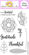 Frantic Stamper Clear Stamp - Set - Grateful Florals