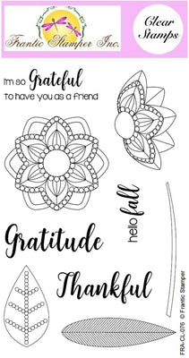 Frantic Stamper Clear Stamp - Set - Grateful Florals