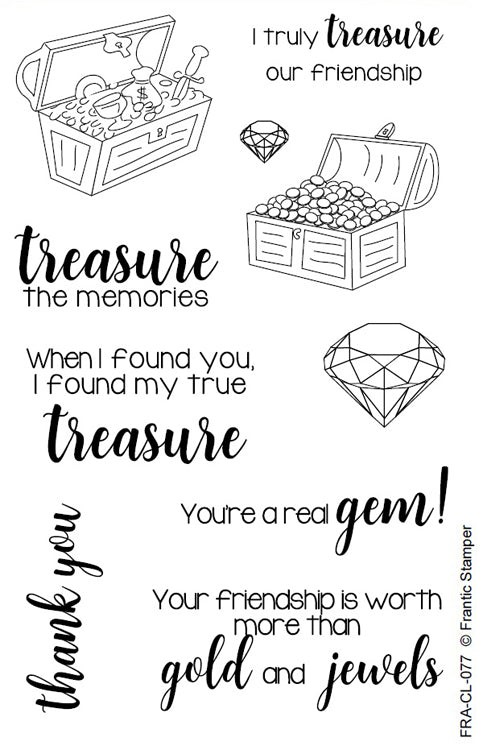 Frantic Stamper Clear Stamp - Set - You're A Treasure