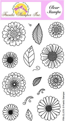 Frantic Stamper Clear Stamp - Set - Fabulous Florals