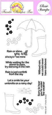 Frantic Stamper Clear Stamp - Set - Rainy Days