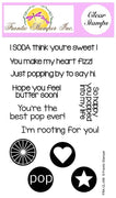 Frantic Stamper Clear Stamp - Set - Soda Pop/Popcorn