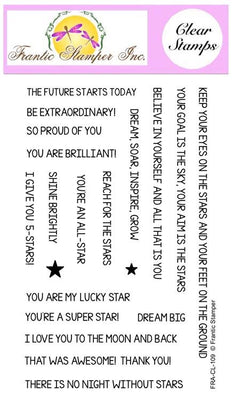 Frantic Stamper Clear Stamp - Set - Reach for the Stars