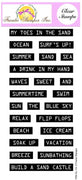 Frantic Stamper Clear Stamp - Set - Retro Label Maker Summertime Sentiments