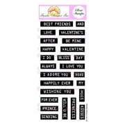 Frantic Stamper Clear Stamp - Set - Retro Label Maker Love Sentiments