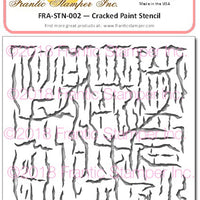 Frantic Stamper - 6"x6" Stencil - Cracked Paint