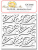 Frantic Stamper - 6"x6" Stencil - Splashing Waves