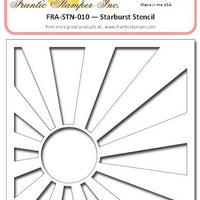 Frantic Stamper - 6"x6" Stencil - Starburst