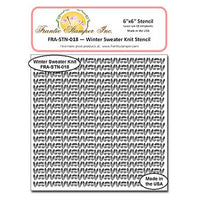 Frantic Stamper - 6"x6" Stencil - Winter Sweater Knit