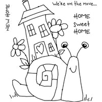 Woodware Clear Stamps - Snail On The Move