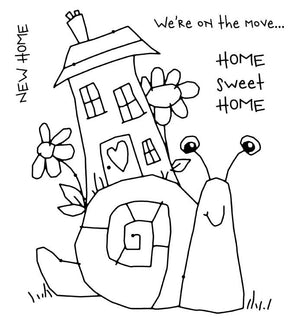 Woodware Clear Stamps - Snail On The Move