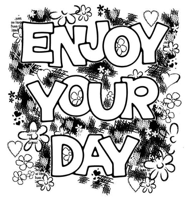 Woodware Clear Stamps - Enjoy Your Day
