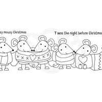 Woodware Clear Stamps - Mousy Christmas