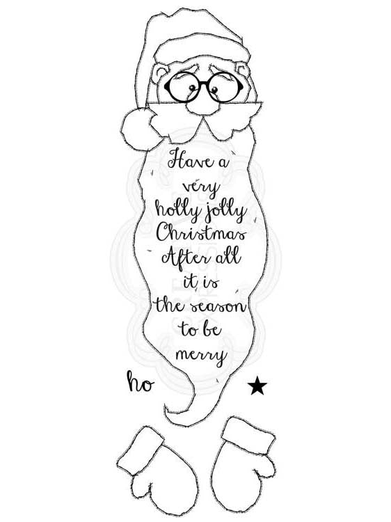 Woodware Clear Stamps - Santa's Beard
