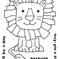 Woodware Clear Stamps - Raggy Lion