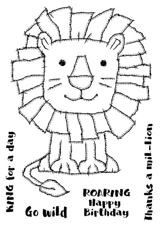 Woodware Clear Stamps - Raggy Lion