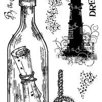 Woodware Clear Stamps - Message in a Bottle