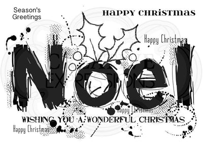 Woodware Clear Stamps - Noel Splodges