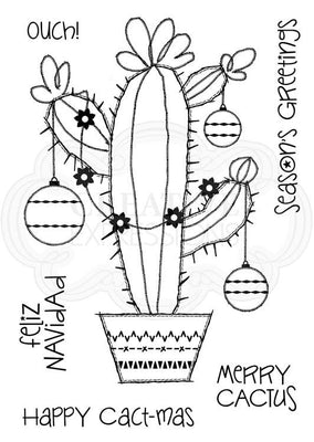 Woodware Clear Stamps - Merry Cactus