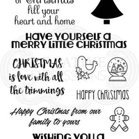Woodware Clear Stamps - Christmas Wordery
