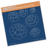 Peonies A5 Square Plate
