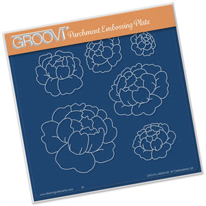 Peonies A5 Square Plate