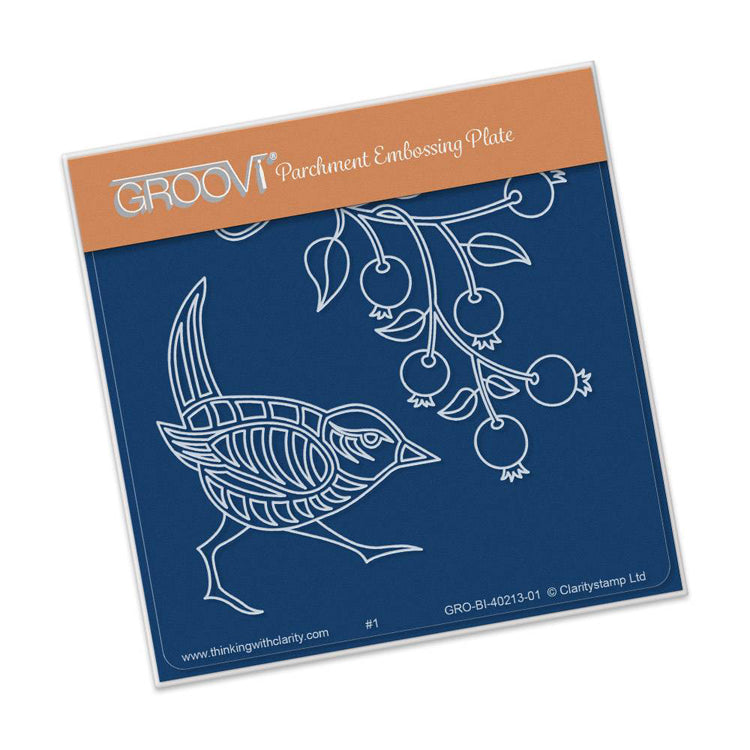 Wren & Rose Hips A6 Baby Plate