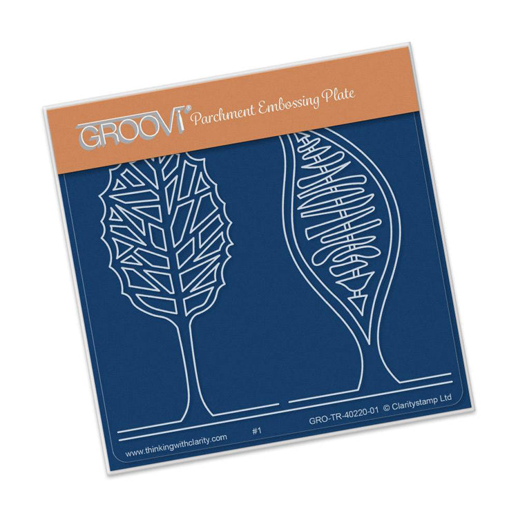 Abstact Trees A6 Baby Plate
