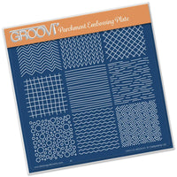 Groovi Template - Textures A5 Square Plate