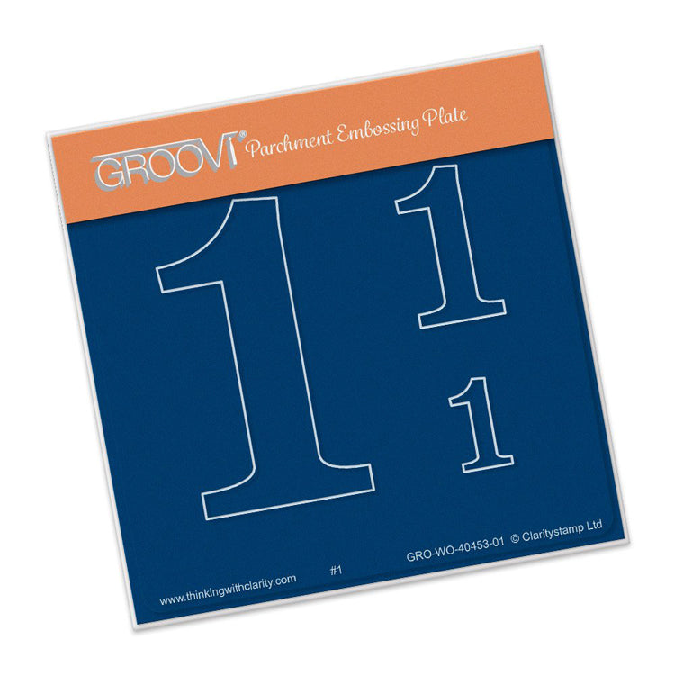 Groovi Plate Number "1" Baby Plate