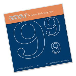 Groovi Plate Number "9" Baby Plate