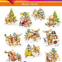 Hearty Crafts Easy 3D Toppers Christmas Mooses