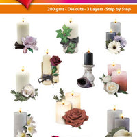 Hearty Crafts Easy 3D Toppers Condolence Candles