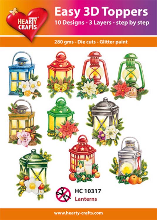 Hearty Crafts Easy 3D Toppers Lanterns