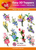 Hearty Crafts Easy 3D Toppers Spring Flowers