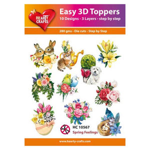 Hearty Crafts Easy 3D Toppers Spring Feelings