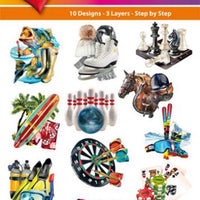 Hearty Crafts Easy 3D Toppers - Sports & Hobby 2