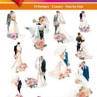 Hearty Crafts Easy 3D Toppers - Wedding Couples