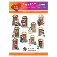 Hearty Crafts Easy 3D Toppers  - Winter Doors