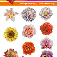 Easy3D Precut Toppers - Flower Heads