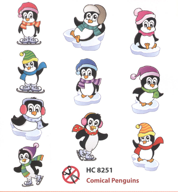 Easy 3-D Topper - Cute Penguins (10)