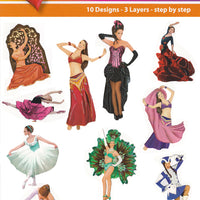 Easy 3-D - Dancers (10 different designs)