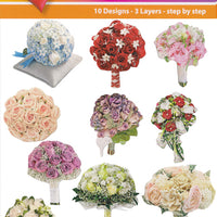 Easy 3-D - Bridal Bouquet (10 different designs)