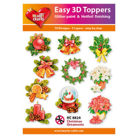 Hearty Crafts Easy 3D Toppers Christmas Ornaments
