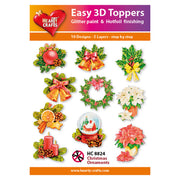 Hearty Crafts Easy 3D Toppers Christmas Ornaments