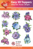 Easy 3D - Flowers - Blue/Violet