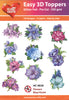 Easy 3D - Flowers - Blue/Violet