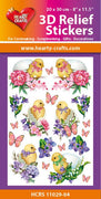 Hearty Crafts 3D Relief Stickers A4 - Easter