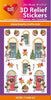 Hearty Crafts 3D Relief Stickers A4 - Christmas Doors